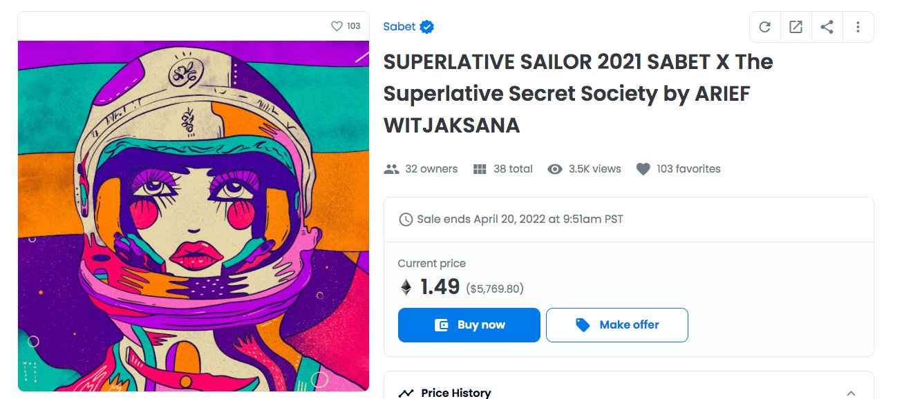Superlative Secret Society x Sabet NFT