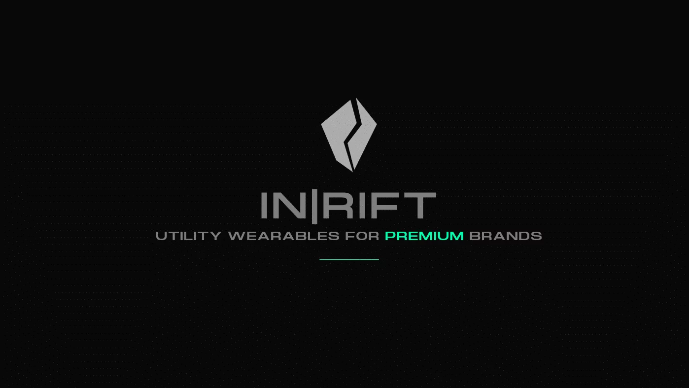 IN|RIFT logo image with text - Utility wearables for premium brands
