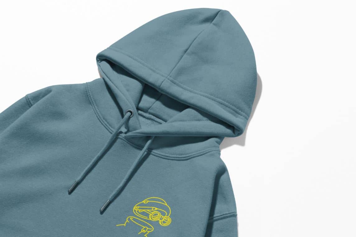 image of an invisible friends hoodie