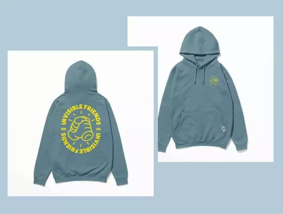 image of two clothing items from the Invisible Friends Merch Store