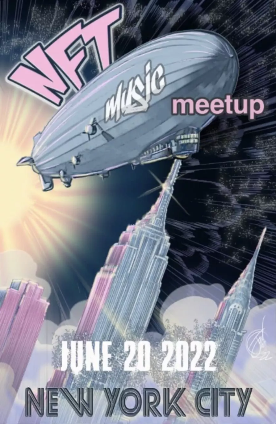 Music NFT Meetup poster