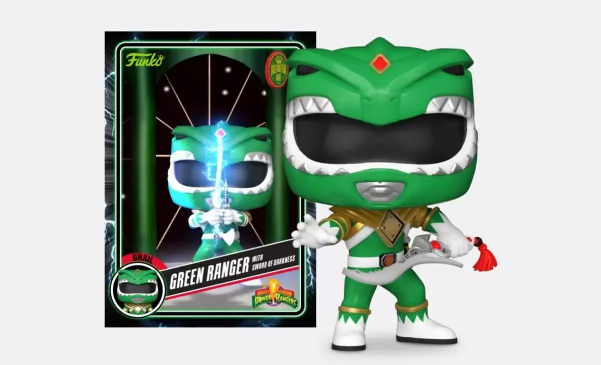Power Rangers x Funko Pop NFT digital collectibles Green Ranger character.