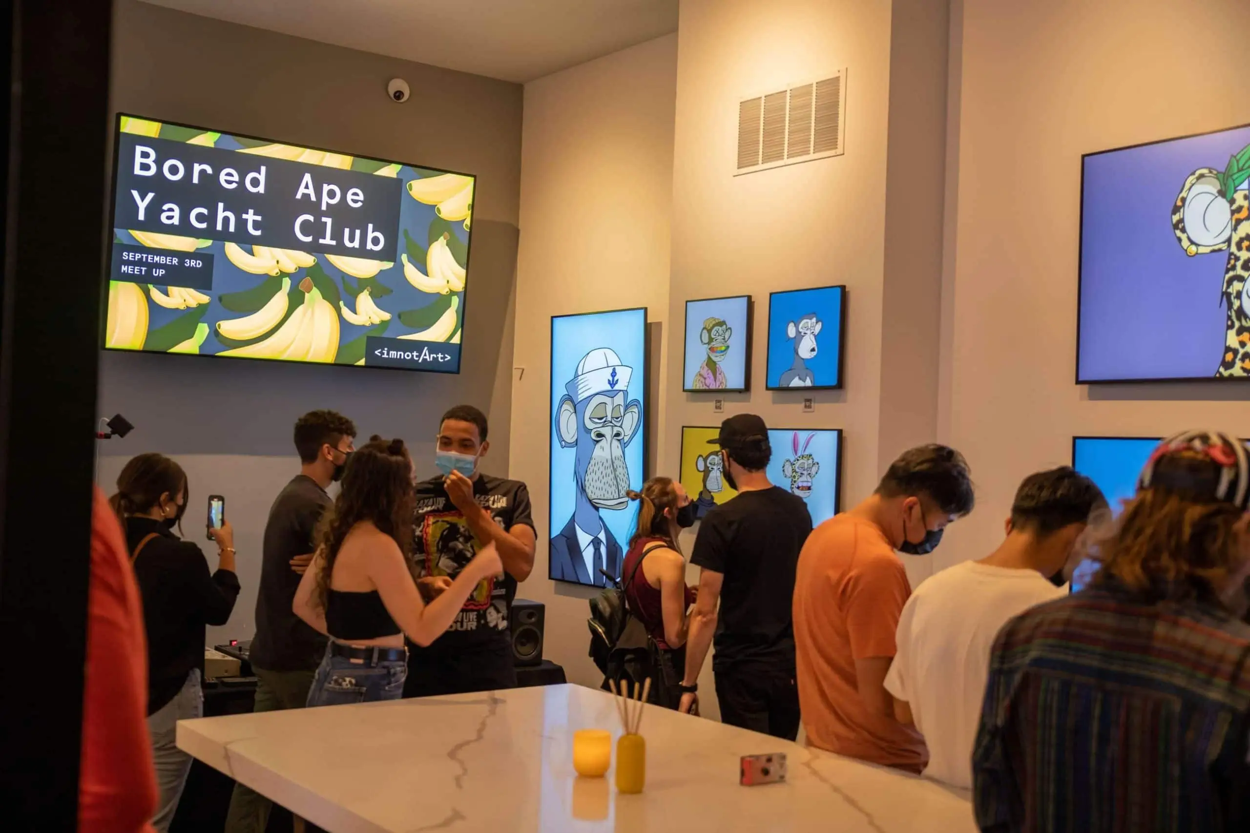 imnotArt NFT gallery Chicago displays NFT art