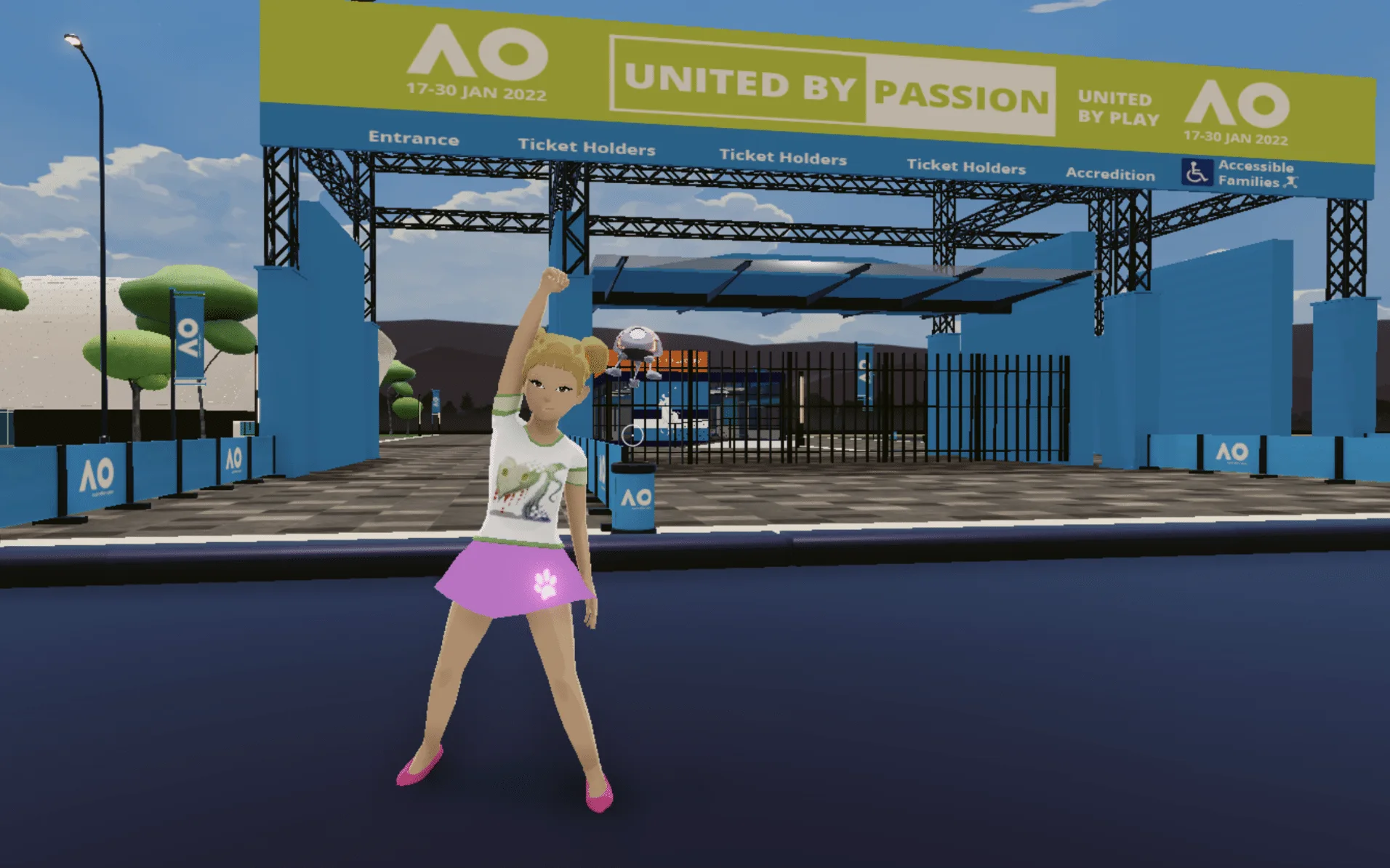 The gates of AO Decentraland