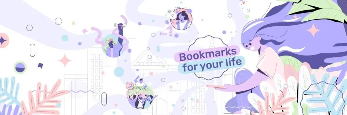 POAP Twitter banner with slogan "Bookmarks for your life"