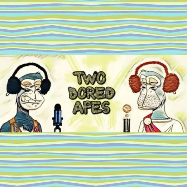 Two Bored Apes recording a show