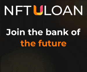 nftuloan banner mint drop and registration gif join the bank of the metaverse