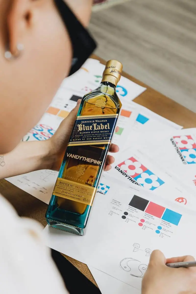 Vandy the Pink Blue label