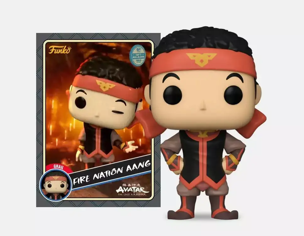 Avatar Legends x Funko Pop NFT collection featuring Fire Nation Aang.