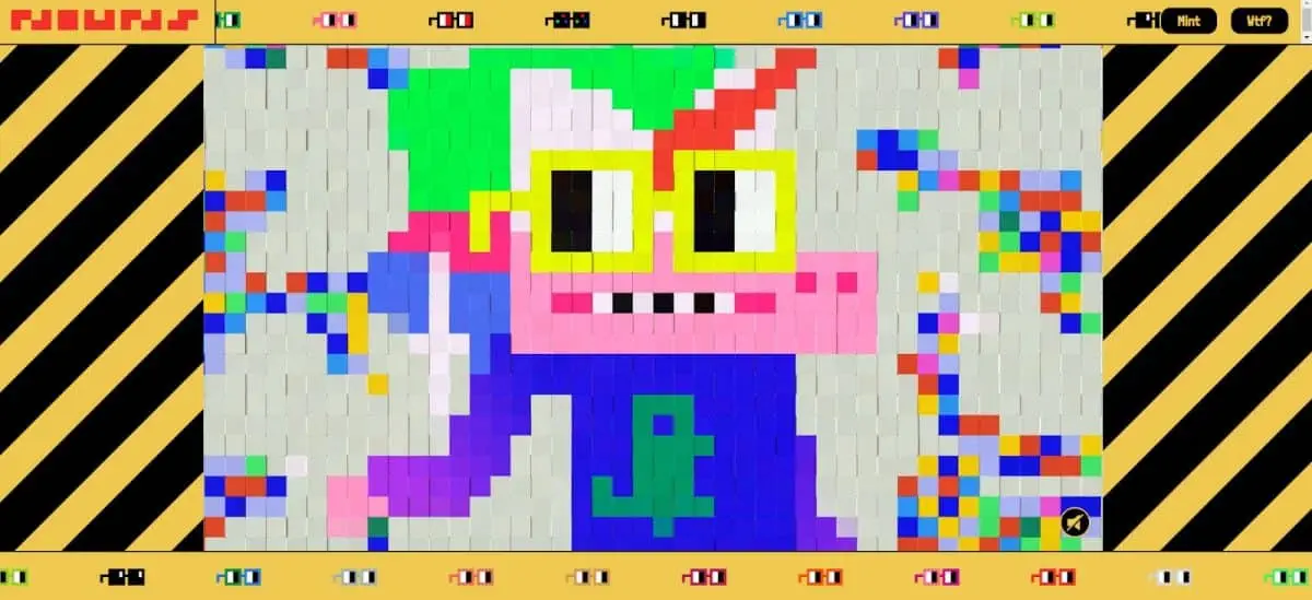 image of a Nouns DAO NFT PFP
